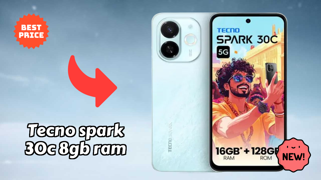 Tecno Spark 30C 8GB RAM at ₹12,999 - Complete Specifications